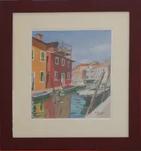 Peinture, aquarelle, Burano